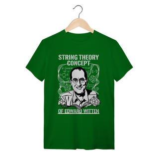 Nome do produto Camiseta Edward Witten - M-Theory & Medalha Fields | Premium Silk & Luck