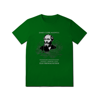 Nome do produto Camiseta James Clerk Maxwell - As Leis do Eletromagnetismo