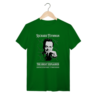 Nome do produto Camiseta Richard Feynman - A Dança das Partículas