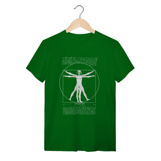 Nome do produto Camiseta Homem Vitruviano Da Vinci: A Proporção Divina – Edição Especial