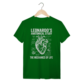 Nome do produto Camiseta Coração Anatômico Da Vinci: A Mecânica da Vida