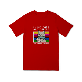 Nome do produto Camiseta Infantil Gato e Café (10 á 14 anos)