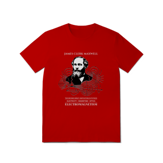 Nome do produto Camiseta James Clerk Maxwell - As Leis do Eletromagnetismo
