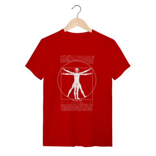 Nome do produto Camiseta Homem Vitruviano Da Vinci: A Proporção Divina – Edição Especial
