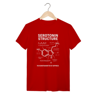 Nome do produto Camiseta Molécula de Serotonina: A Fórmula da Felicidade