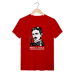 Nome do produto Camiseta Nikola Tesla - O Mestre da Eletricidade