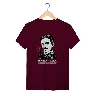 Camiseta Nikola Tesla - O Mestre da Eletricidade