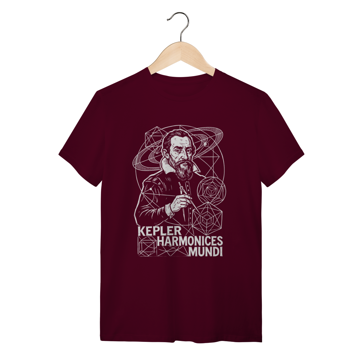 Nome do produto: Camiseta Johannes Kepler – Mecânica Celeste