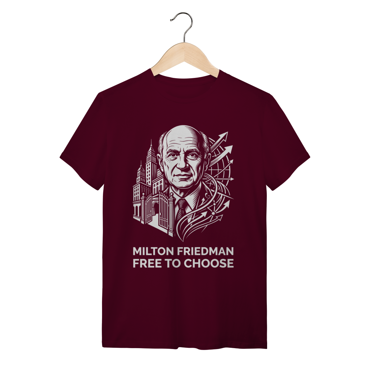 Nome do produto: Camiseta Milton Friedman – Economia