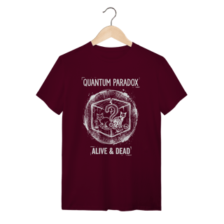 Nome do produto Camiseta Gato de Schrödinger: O Paradoxo Quântico
