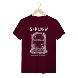 Nome do produto Camiseta Boltzmann Entropy: The Equation of Chaos (Física & Termodinâmica)