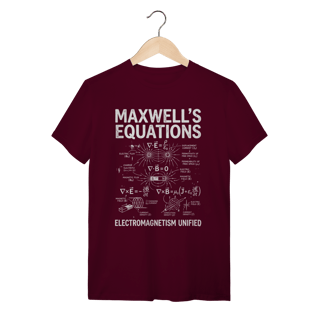 Nome do produto Camiseta Equações de Maxwell Eletromagnetismo