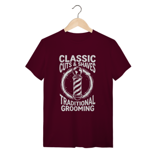Nome do produto Camiseta Barber Pole: O Guardião do Estilo Clássico