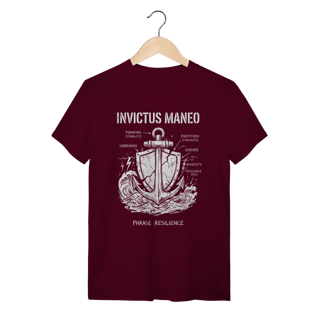 Nome do produto Camiseta Invictus Maneo Frase Resiliência