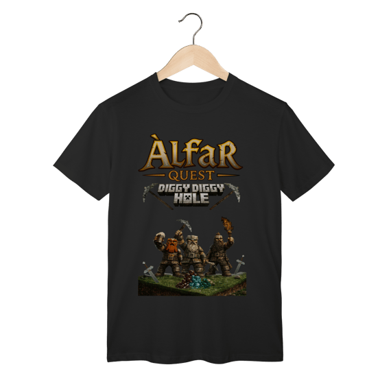 Camiseta - Diggy Diggy Hole - Alfar Quest