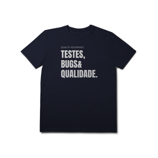 Nome do produto Camiseta QA - Testes, bugs & qualidade