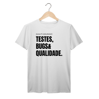 Nome do produto Camiseta QA - Testes, bugs & qualidade