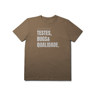 Nome do produto Camiseta QA - Testes, bugs & qualidade