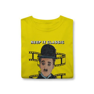 Nome do produto T-Shirt Classic – Keep It Classic, Keep It Chaplin