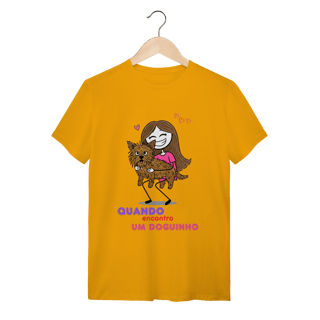 Nome do produto T-Shirt Quality - Quando Encontro um Doguinho