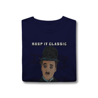Nome do produto T-Shirt Classic – Keep It Classic, Keep It Chaplin