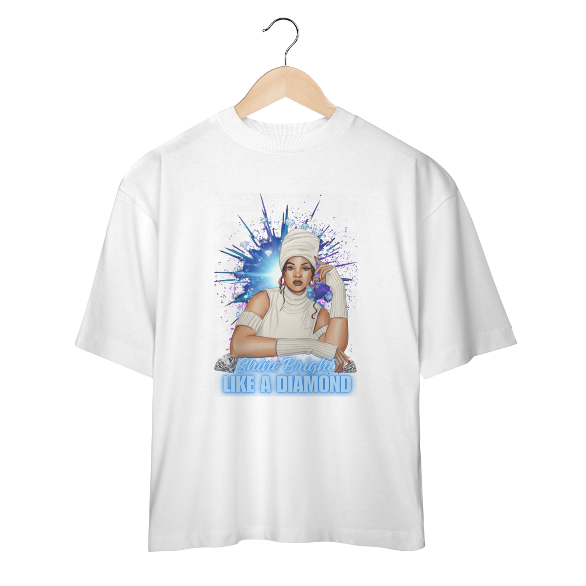Nome do produto: Camiseta Oversized - Diamond Glow