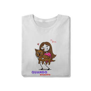 Nome do produto T-Shirt Quality - Quando Encontro um Doguinho