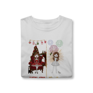 Nome do produto T-Shirt Classic - Natal vs Reveillon (feminina)