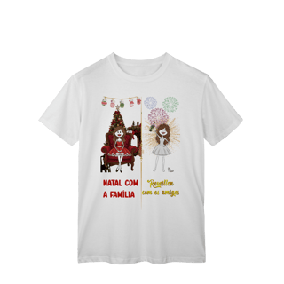 Nome do produto T-Shirt Classic - Natal vs Reveillon (feminina)