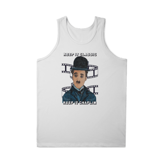Nome do produto Regata Masculina Quality – Keep It Classic, Keep It Chaplin