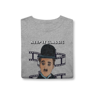 Nome do produto T-Shirt Classic – Keep It Classic, Keep It Chaplin