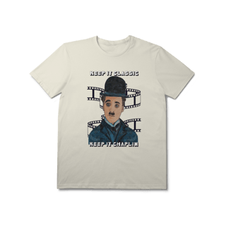 Nome do produto T-Shirt Prime – Keep It Classic, Keep It Chaplin