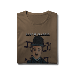 Nome do produto T-Shirt Prime – Keep It Classic, Keep It Chaplin