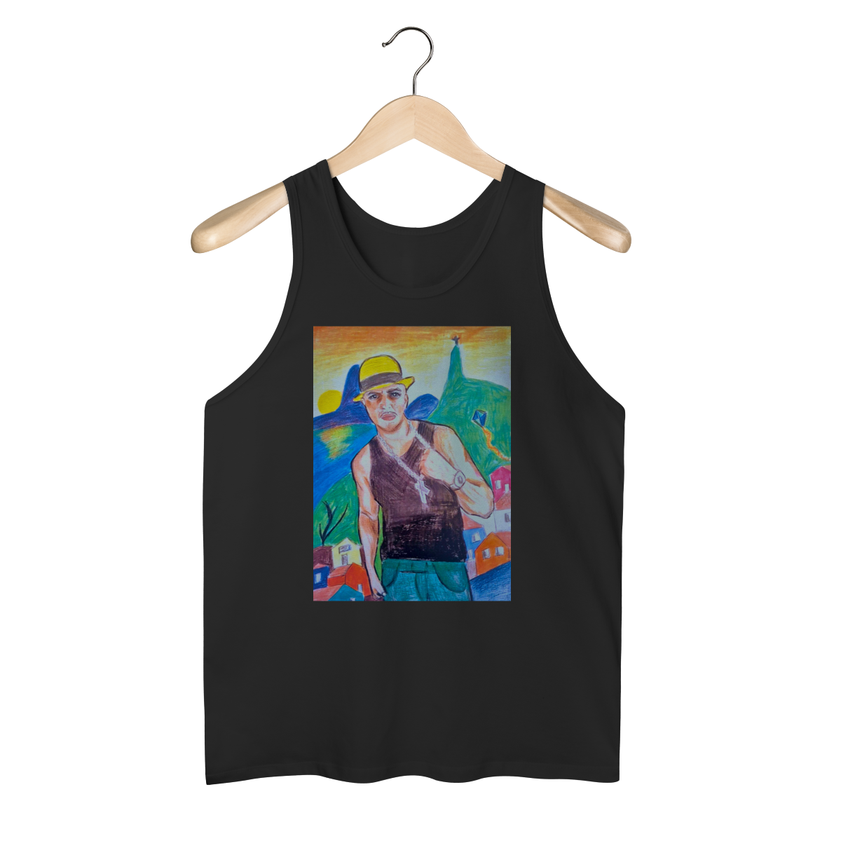 Nome do produto: Regata Masculina Quality - Ritmo da Favela