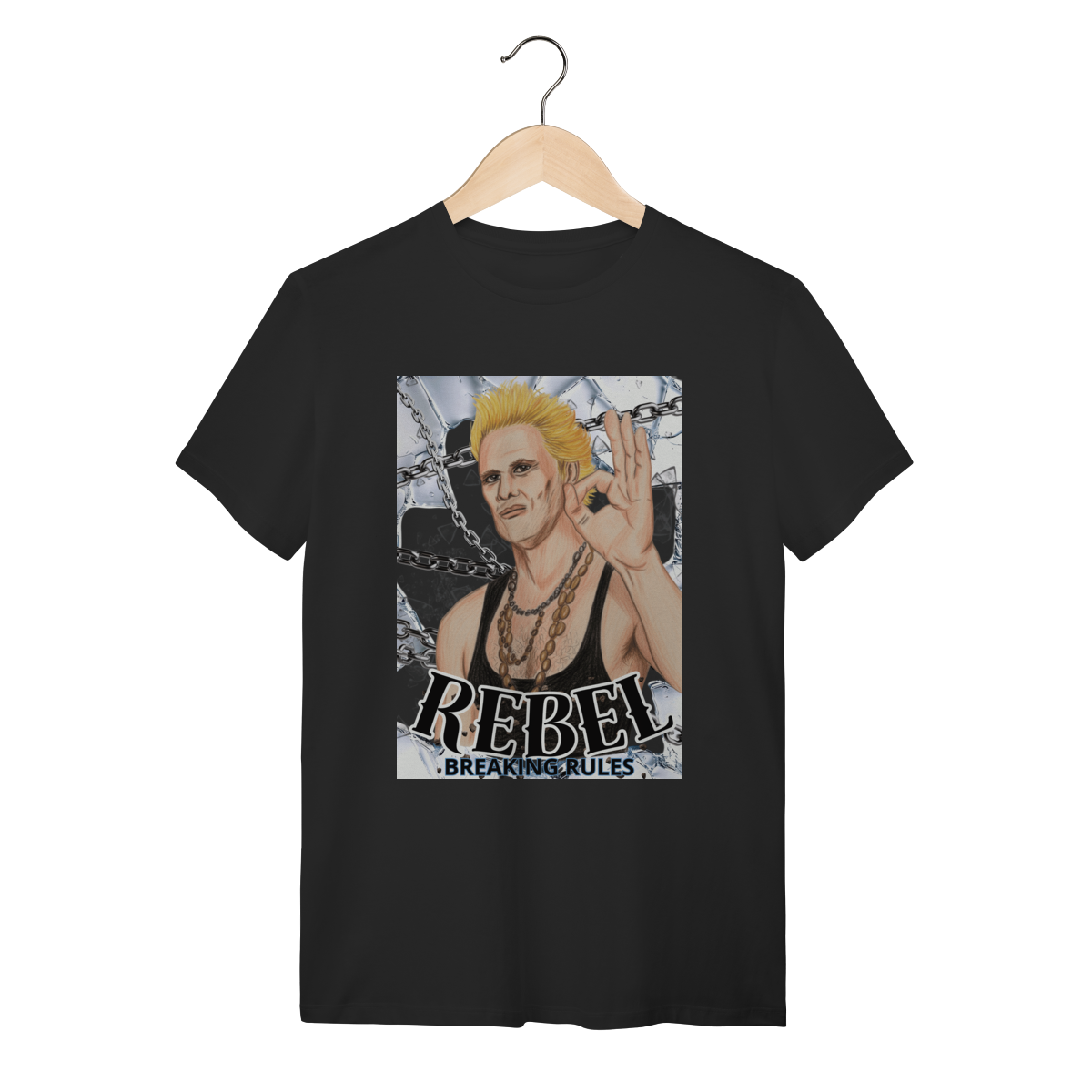 Nome do produto: T-Shirt Classic - Rebel: Breaking Rules”