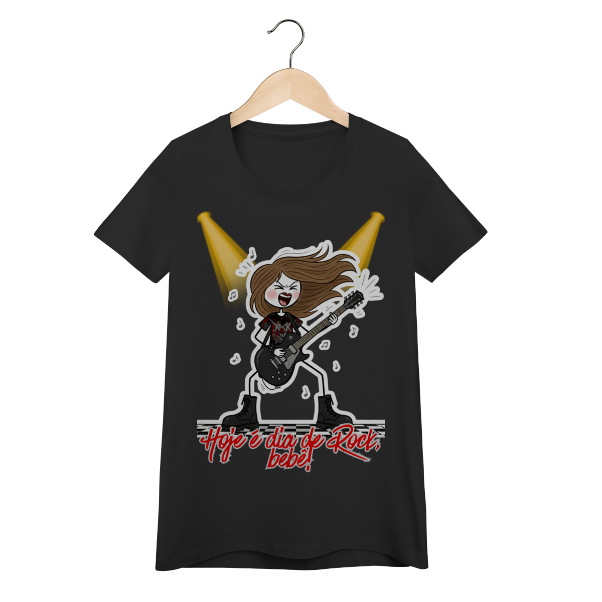 Nome do produto: Baby Long Quality - Hoje é dia de Rock, bebê!