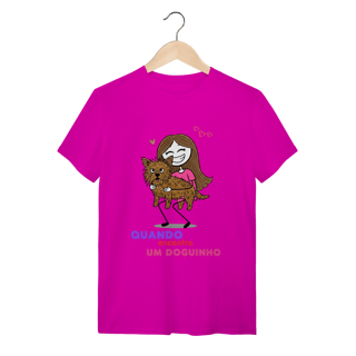 Nome do produto T-Shirt Quality - Quando Encontro um Doguinho