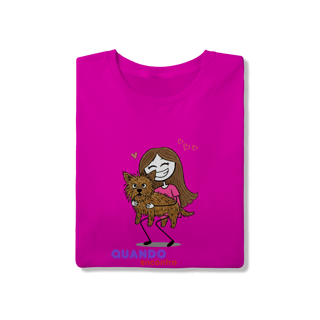 Nome do produto T-Shirt Quality - Quando Encontro um Doguinho