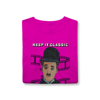 Nome do produto T-Shirt Classic – Keep It Classic, Keep It Chaplin