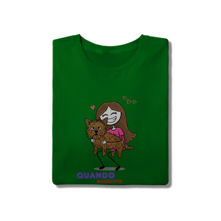 Nome do produto T-Shirt Quality - Quando Encontro um Doguinho