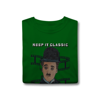 Nome do produto T-Shirt Classic – Keep It Classic, Keep It Chaplin