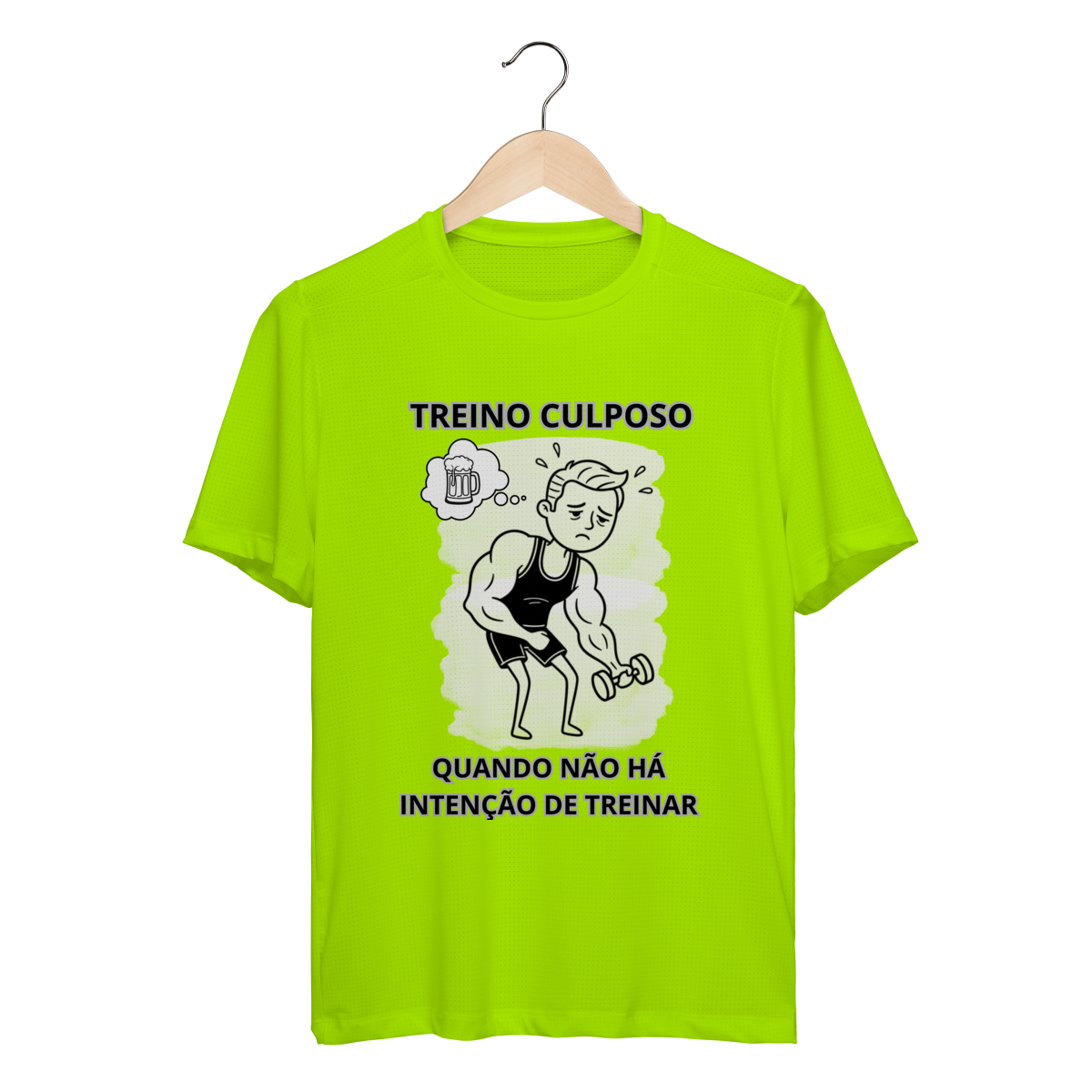 Nome do produto: Camiseta Sport Dry UV – “Treino Culposo Masculino”