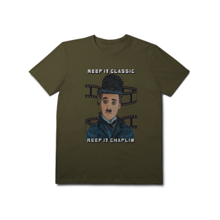 Nome do produto T-Shirt Prime – Keep It Classic, Keep It Chaplin