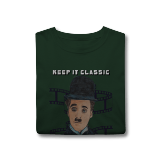 Nome do produto T-Shirt Classic – Keep It Classic, Keep It Chaplin