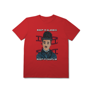 Nome do produto T-Shirt Prime – Keep It Classic, Keep It Chaplin