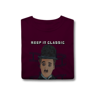 Nome do produto T-Shirt Classic – Keep It Classic, Keep It Chaplin