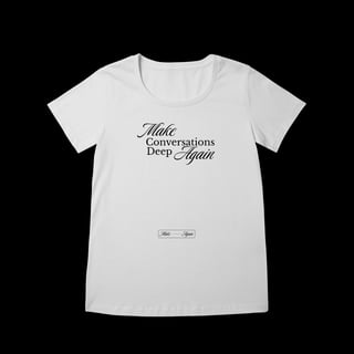 Nome do produtoMake Conversations Deep Again - Baby Long - Make Again