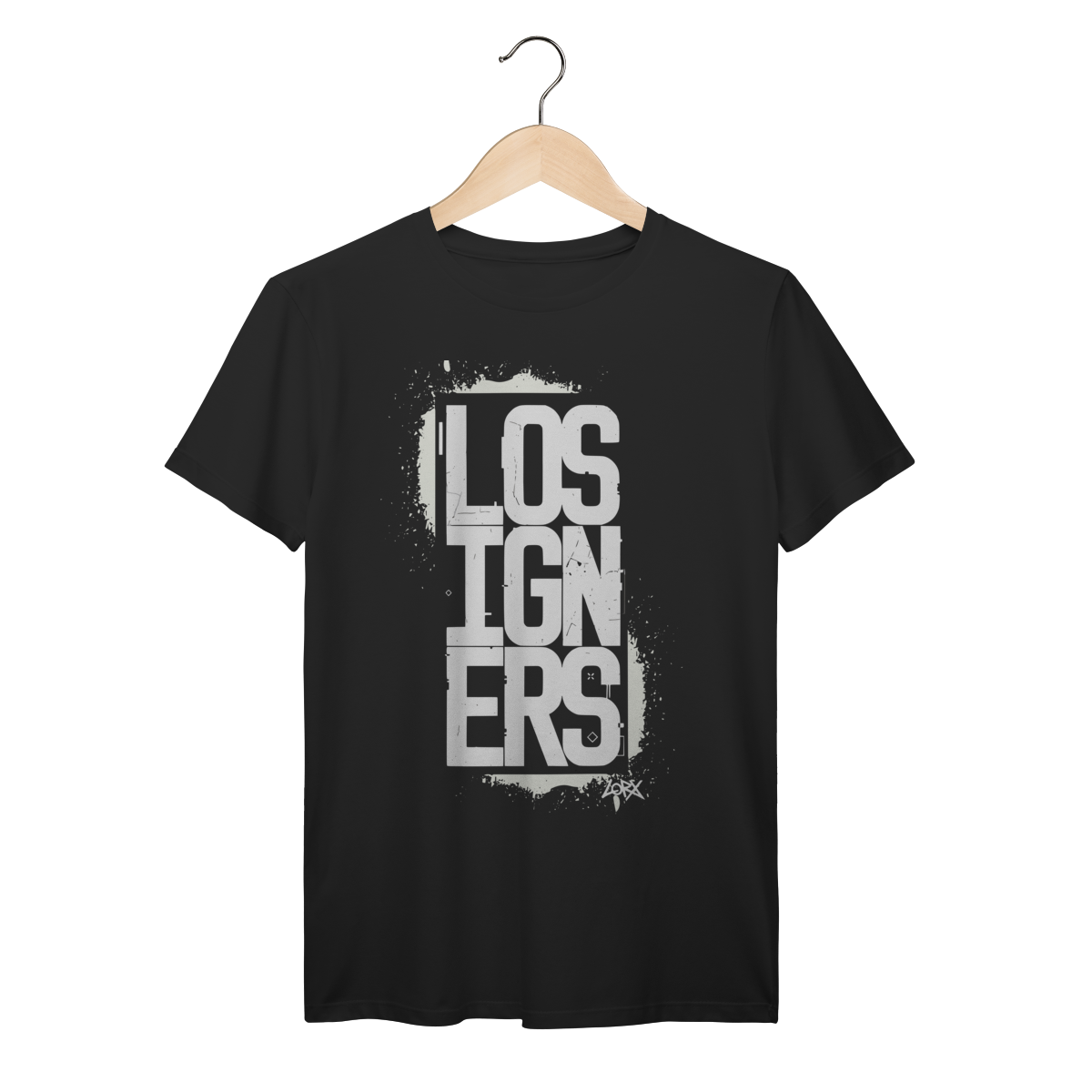 Nome do produto: LORX | VOID SIGNAL — White Minimal Street Tee