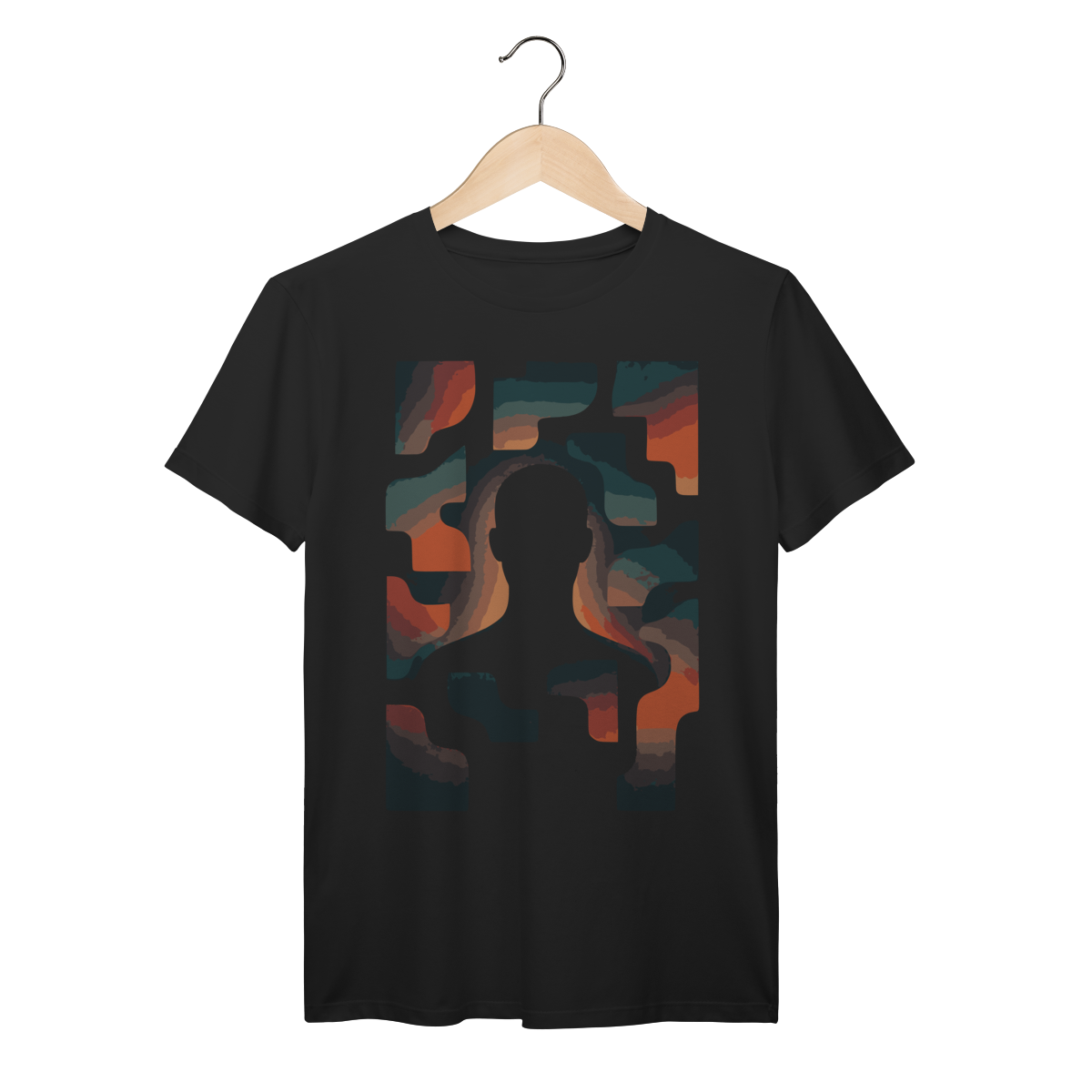 Nome do produto: Fragmentos da Consciência: Silhueta em Fluxo