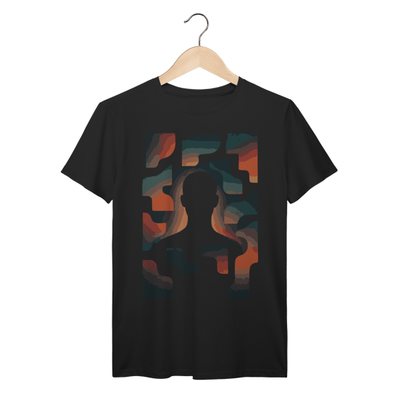 Fragmentos da Consciência: Silhueta em Fluxo